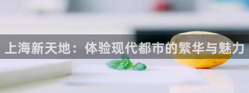 上海新天地：体验现代都市的繁华与魅力