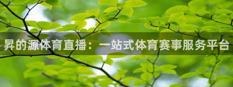 昇的源体育直播：一站式体育赛事服务平台